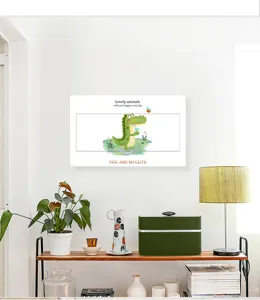 Χαριτωμένο αυτοκόλλητο κροκόδειλος για ηλεκτρικό πίνακα σε μοντέρνο εσωτερικό χώρο
