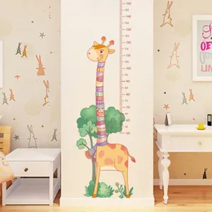 Giraffe Messlatte Wandsticker für Kinderzimmer mit Messbereich von 50 bis 150 cm
