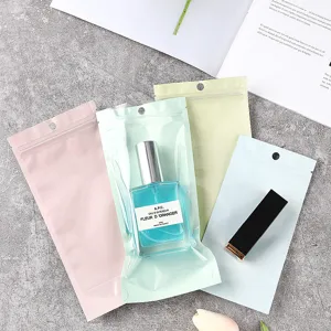 Farbige matte Standbodenbeutel für Kosmetikverpackungen im Detail