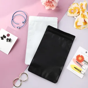 Matte Aluminiumfolie Ziplock Beutel Bunte Wiederverschließbare Lebensmittel Verpackungsbeutel Standbeutel Für Süßigkeiten Schmuck Aufbewahrung Snacks
