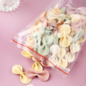 High-quality transparent PE zip-lock storage bag with red seal for food packaging
