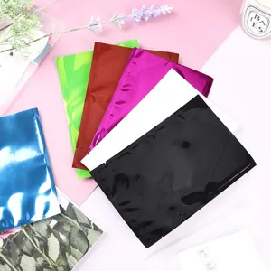 Bunte flache Aluminiumfolienbeutel für kosmetische Masken und Lebensmittelverpackungen