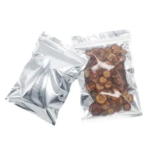 Profi-Alufolien-Druckverschlussbeutel, silber/klar, für Lebensmittelverpackung und Kleinteile