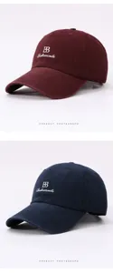 Classic cotton baseball cap featuring stylish embroidery, curved brim, and breathable design.