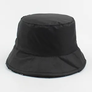 Chapeau bob noir à sequins pour femme style urbain décontracté protection solaire