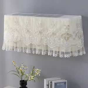 Elegant lace air conditioner dust cover wall mounted decorative household fabric shield