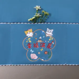 Kühlschrank Staubschutzhülle Waschmaschine Abdecktuch blaue süße Katzen Design