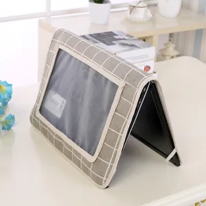 Funda antipolvo para ordenador portátil a cuadros de 14 pulgadas con ventana transparente
