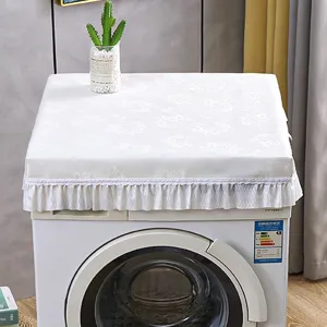 Copertura antipolvere impermeabile per lavatrice con decorazione in pizzo delicato casa