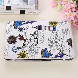 Funda protectora para portátil de 14 pulgadas con patrón de mapa náutico vintage bolso.