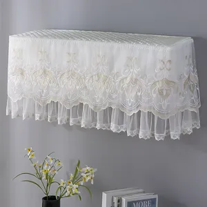 Lace wall-mounted air conditioner dust cover protective sleeve delicate detail view