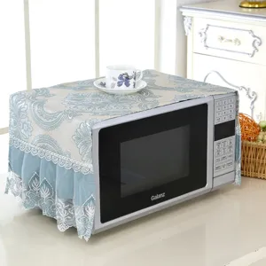 Copertura per microonde in tessuto stile europeo pizzo antipolvere cucina decoro