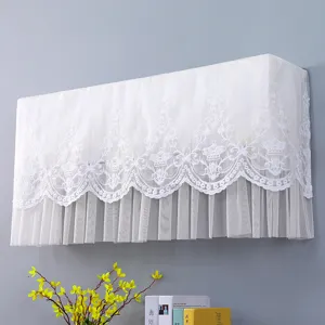 Copertura per condizionatore in pizzo bianco protezione antipolvere decorativa per camera