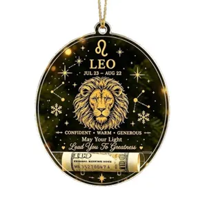 Sternzeichen Löwe Weihnachts-Geldhalter-Ornament mit Löwen-Design für Festgeschenke