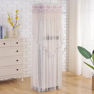 Vertical air conditioner dust cover lace embroidered standing cabinet cover home decor protector