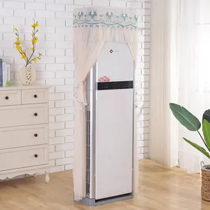 Lace standing air conditioner dust cover embroidered protective sleeve for vertical cabinet units