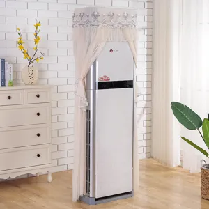 Lace vertical air conditioner dust cover, European style floor standing AC protector.