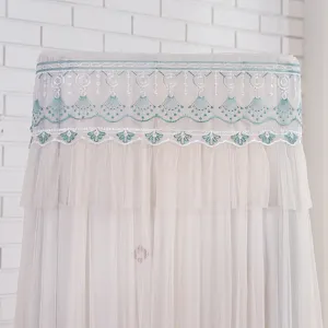 Vertical air conditioner dust cover lace mesh embroidered protective cover elegant home decor