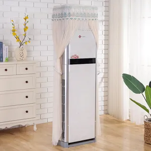 Vertical air conditioner dust cover lace fabric protective cover for home living room decoration.