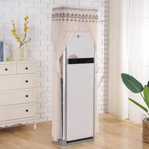 Vertical Air Conditioner Dust Cover Lace Protective Case Elegant Home Decor Living Room