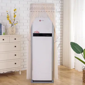 Vertical air conditioner dust cover lace fabric elegant standing cabinet protective cover home decor