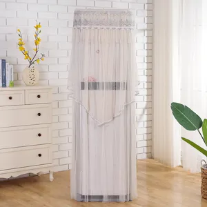 Vertical lace air conditioner dust cover, elegant protective cover for standing units.