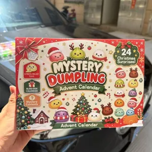 Mystery Dumpling Adventskalender mit 24 Weihnachts-Überraschungs-Stressspielzeugen