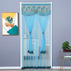 European style mesh door curtain lace pelmet anti-mosquito bedroom partition decor