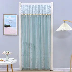 French style lace door curtain mosquito net bedroom partition hanging gauze curtain home