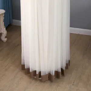 Vertical cylindrical air conditioner cover sheer mesh dustproof protective sleeve for round unit