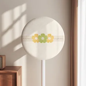 Funda antipolvo elástica para ventilador redondo cubierta protectora de flores