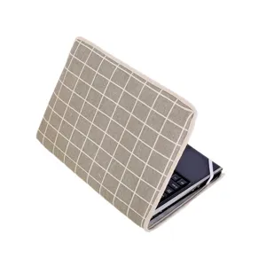 Fundas para Portátil de 14 Pulgadas con Patrón de Cuadros Bolsa Protectora Útil