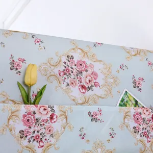 Blumen staubschutz abdeckung für kühlschrank waschmaschine stoff top mit tasche.