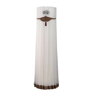 Vertical cylinder air conditioner dust cover elegant mesh lace floor standing ac cover