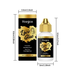HOEGOA Lace Kleber 30ml wasserfester Perueckenkleber fuer unsichtbaren sicheren Halt.