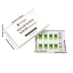 HOEGOA set de solution nutritive pour le cuir chevelu avec 8 flacons et coffret.