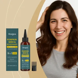 Rosemary Hair Oil Deep Nourishment Scalp Massage Essential Oil With Comb Set Hair Care