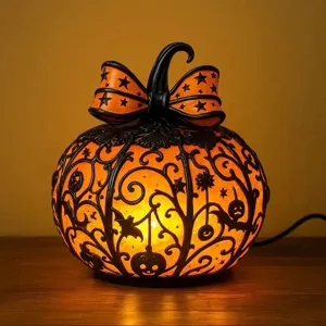 Halloween Kürbis Laterne Dekoration Kreative Tischdeko Harz Handwerk Hohl Nachtlicht Für Haus Party Festival Deko