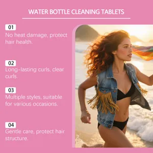 Self-grip hair rollers set heatless styling magic wave curlers for natural volume styling.