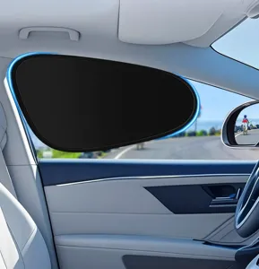 Auto Seitenfenster Sonnenschutz schwarzer Sichtschutz Vorhang Hitzeschutz Detail.