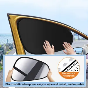 Auto Sonnenschutz elektrostatische Fensterfolie Seitenfenster Sichtschutz UV-Schutz Montage