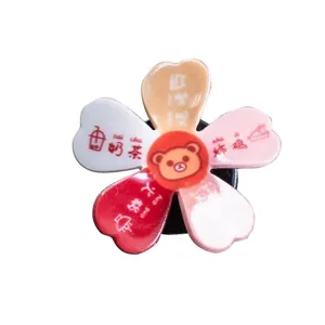 Cute Rotating Pinwheel Car Air Freshener Colorful Flower Aromatherapy Vent Clip Auto Interior Decoration