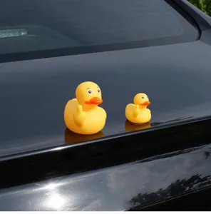 Lustige Mittelfinger gelbe Ente Auto Ornament Harz Armaturenbrett Dekoration Streich Spielzeug