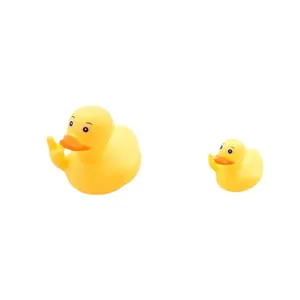Lustige Mittelfinger gelbe Ente Auto Ornament Set, niedliches Neuheit Gummiente Spielzeug.