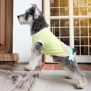 Cute cartoon print dog vest summer thin breathable pet clothes for small and medium dogs apparel