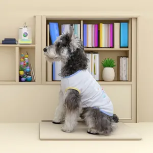 Dog summer breathable vest detail view, lightweight anti-hair loss puppy pet clothes