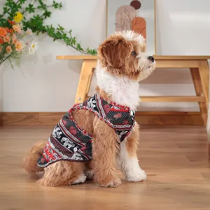 Vestiti estivi sottili per cani domestici stampa elefante del Sud-est asiatico carina gonna gilet
