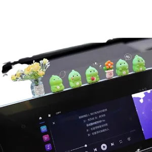 Cute Dinosaur Car Ornament Resin Cartoon Little Dinosaur Doll Figurine Desktop Interior Center Console Decompression Decoration