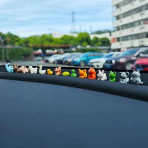 Süße heilende Tier Auto Armaturenbrett Dekoration Miniatur Harz Figuren Cartoon Spielzeug Ansicht