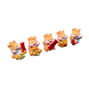 Joli Set de Figurines Cheval 2026 pour Tableau de Bord de Voiture, Décoration 5pcs